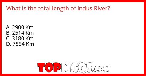 what is the total length of indus river